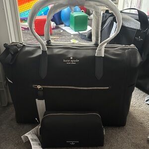 Kate Spade Black Duffel Bag Set